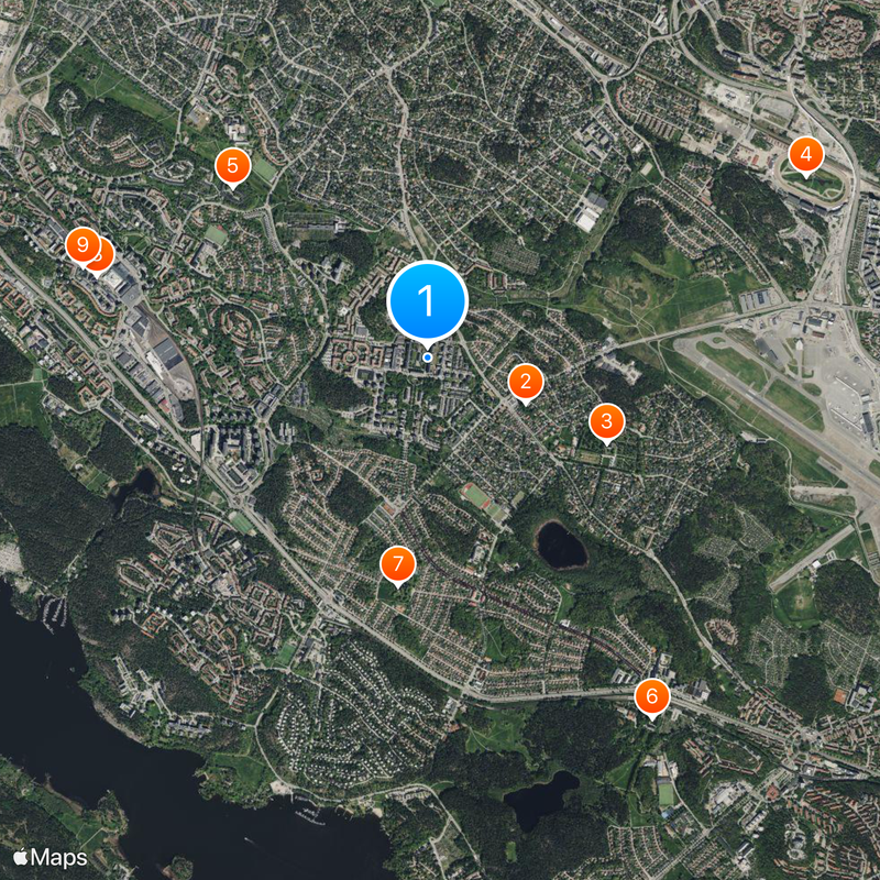 Beckomberga Hospital Map