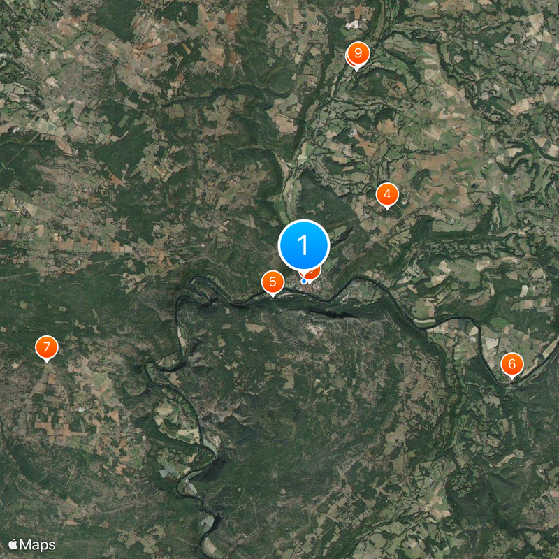 Saint-Antonin-Noble-Val Mappa