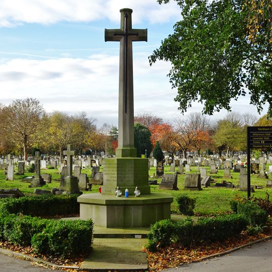 War Memorial Cross 20 Metres North West of Cemetery Chapel