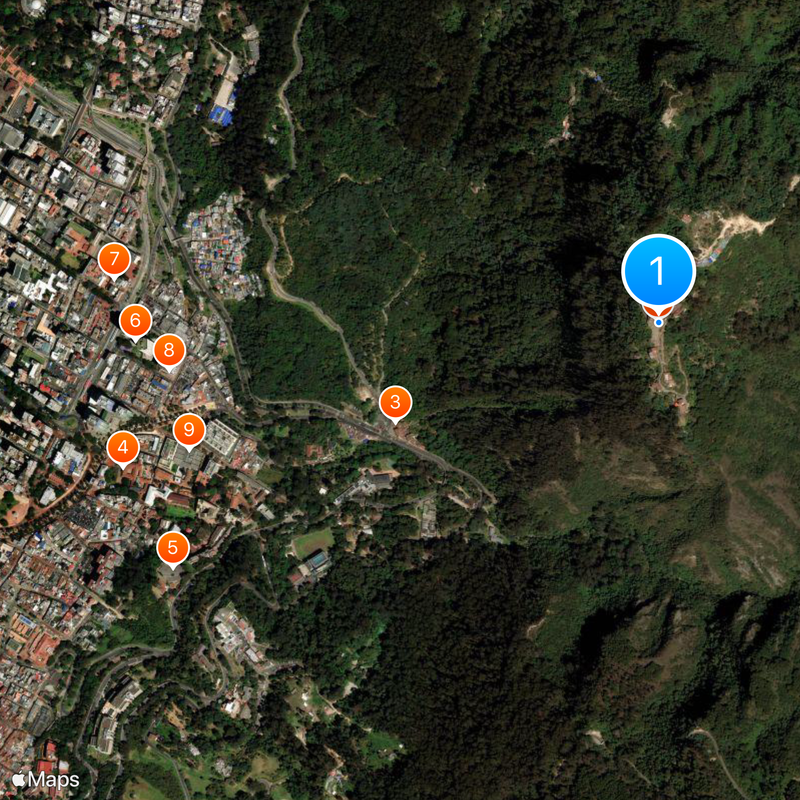 Monserrate Sanctuary Mappa