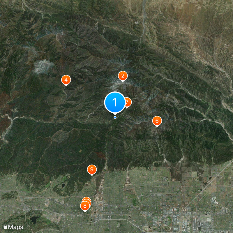 Mount Baldy Map