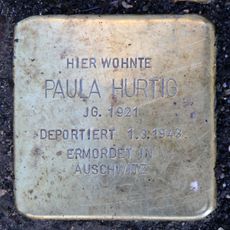 Stolperstein en memoria de Paula Hurtig