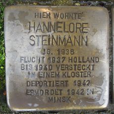 Stolperstein en memoria de Hannelore Steinmann
