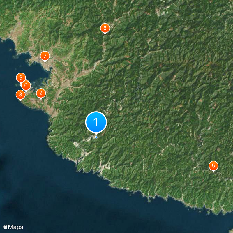 Distretto di Nishimuro Mappa