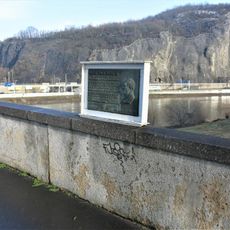 Pamětní deska stavby Benešova mostu v Ústí nad Labem