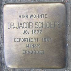 Stolperstein dedicated to Jacob Schoeps