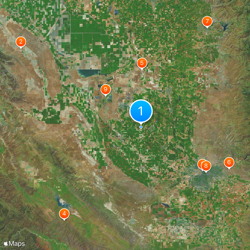 Wasco State Prison Karte