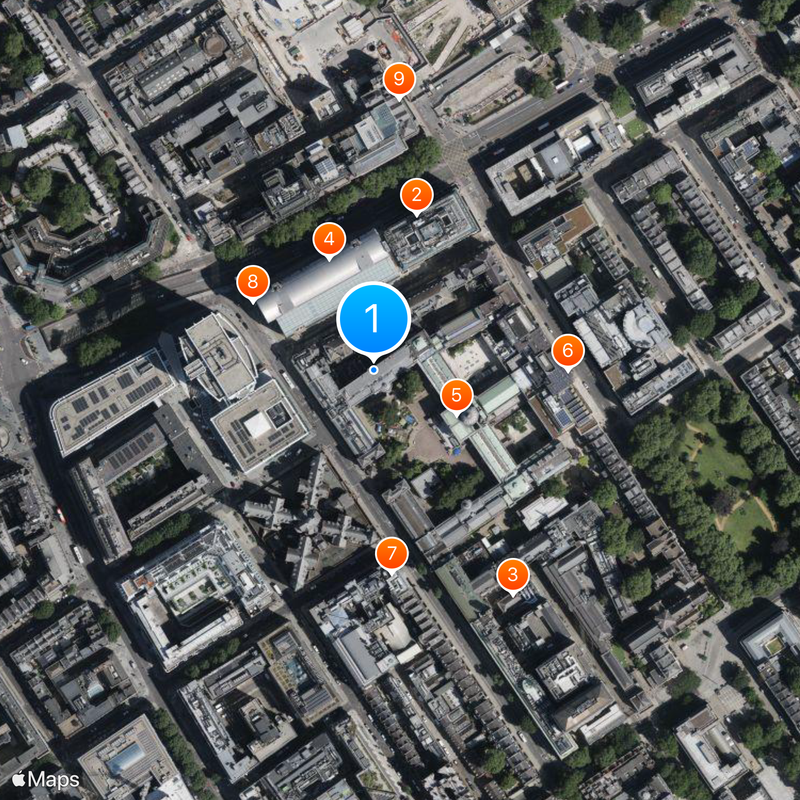 Slade School of Fine Art Map