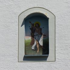 Holzfigur des Heiligen Sebastian