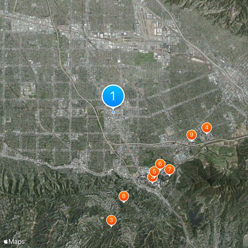 Academy of Television Arts & Sciences Map
