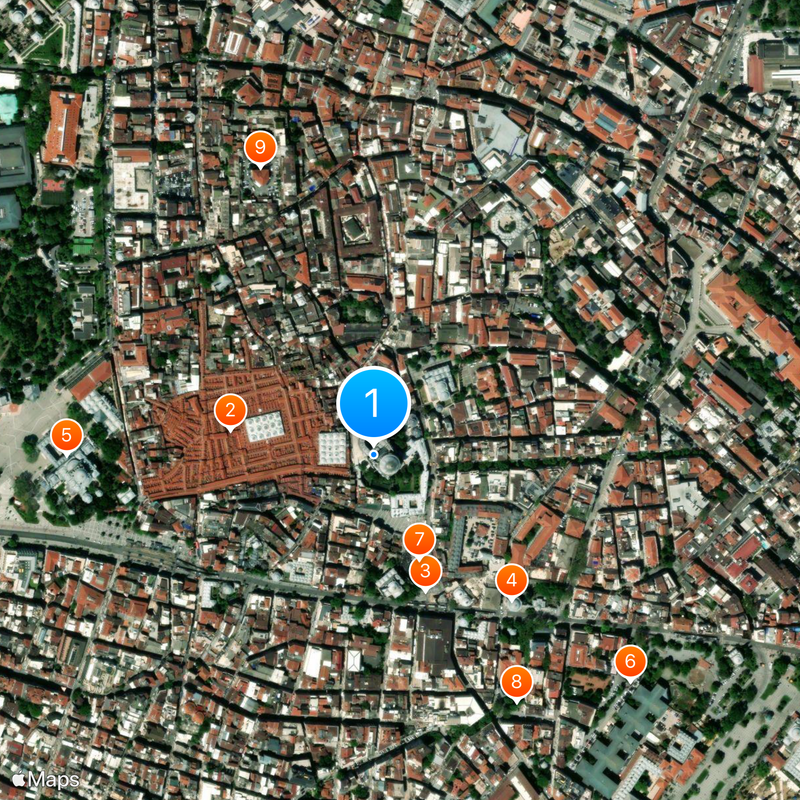 Nuruosmaniye Mosque Kaart