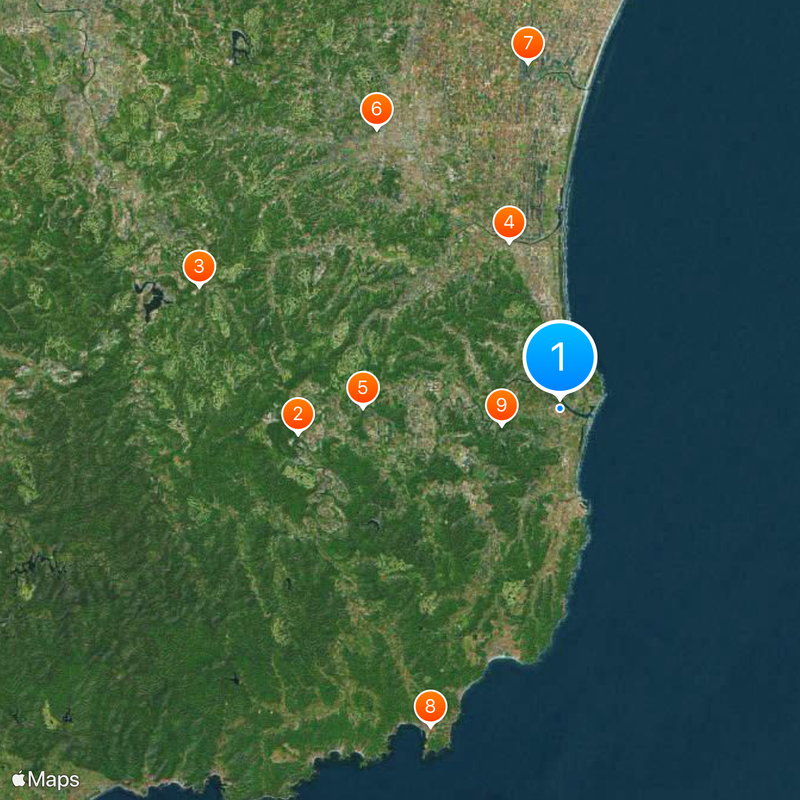 Misaki High School Map