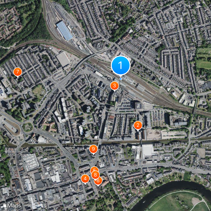 Chester railway station Map