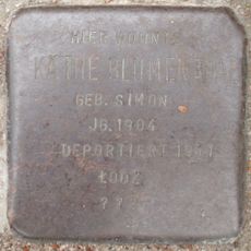 Stolperstein dedicated to Käthe Blumenthal