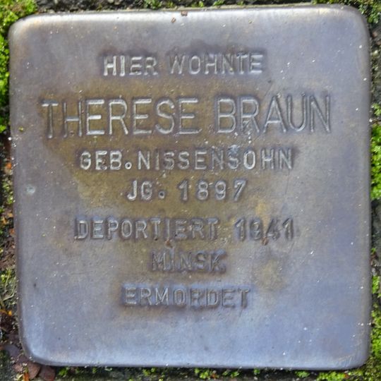 Stolperstein en memoria de Therese Braun