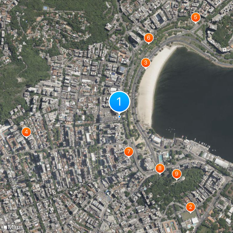 Botafogo Praia Shopping Map