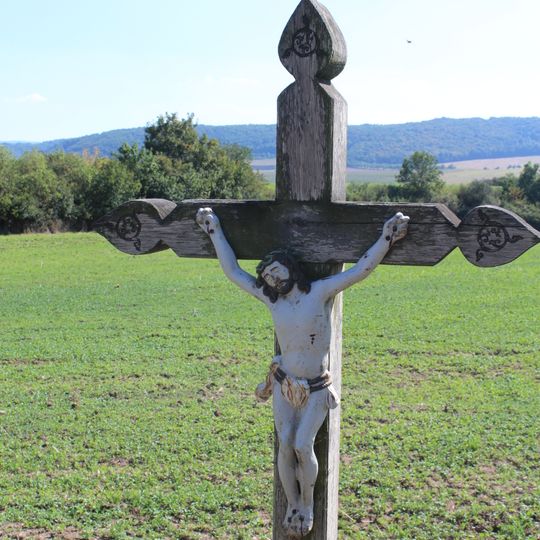 Wayside cross in Hostim