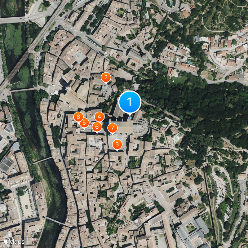 Girona Cathedral Map
