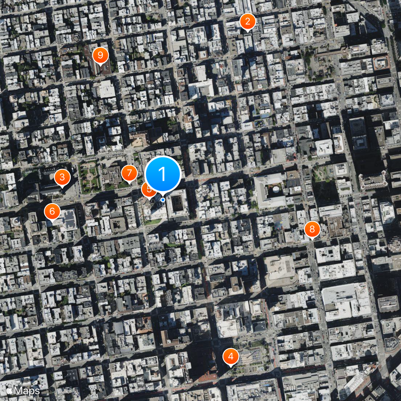 Mark Hopkins Hotel Map