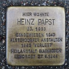 Stolperstein dedicated to Heinz Pabst