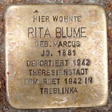Stolperstein em memória de Rita Blume