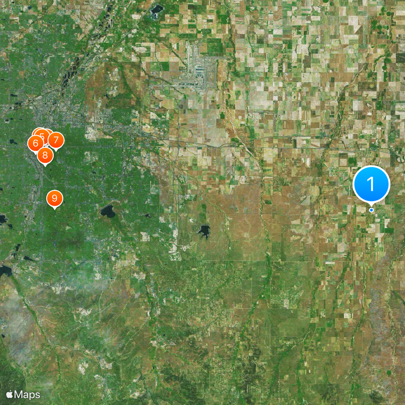 Condado de Arapahoe Mapa