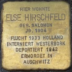Stolperstein dedicated to Else Hirschfeld