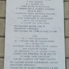 Lastra al Tenente della Guardia Scozzese Hugh M. Snell