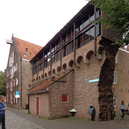 Resten van de middeleeuwse stadsmuur