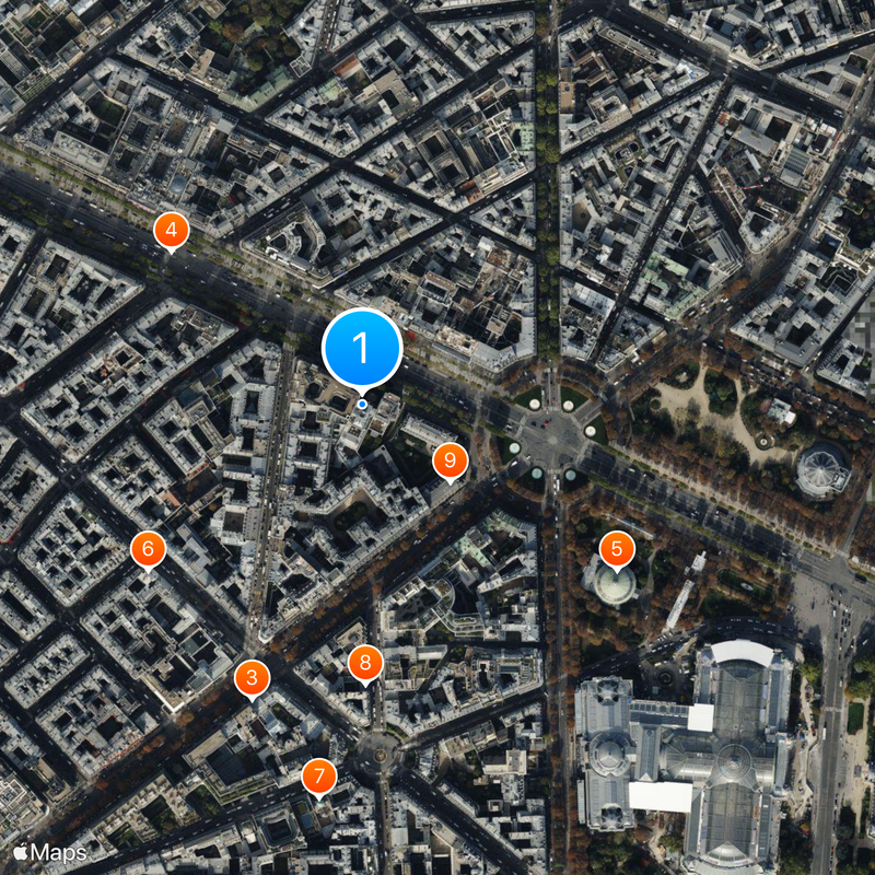 Hôtel de la Païva Mappa