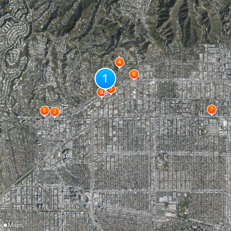 Andaz West Hollywood Map