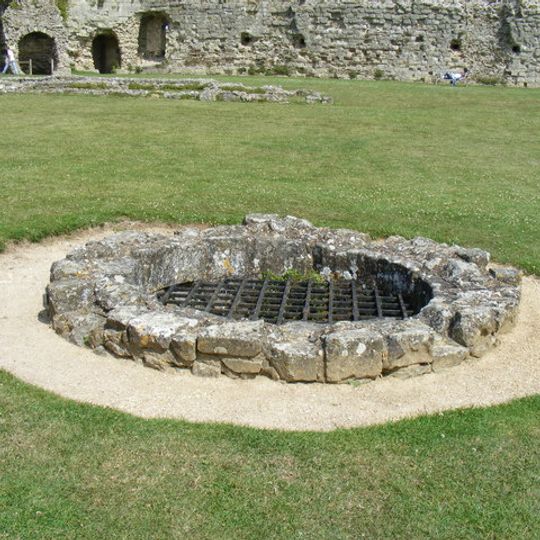 Pevensey Castle well
