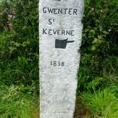 Guidepost 25m NE of St Keverne Beacon