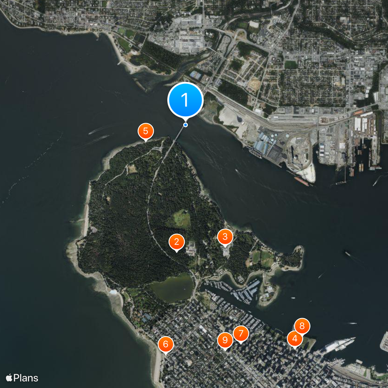 Pont Lions Gate Carte