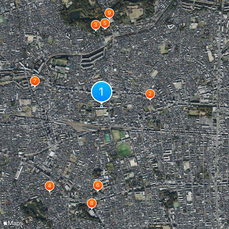 Tokyo Metropolitan Igusa Senior High School Map