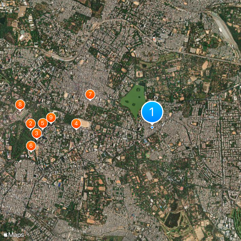 Halasuru Someshwara Temple, Bangalore Map