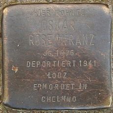 Stolperstein dedicated to Oskar Rosenkranz
