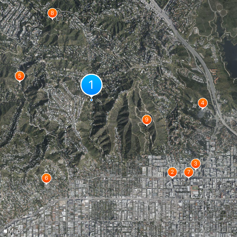 Nichols Canyon Carte