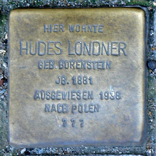 Stolperstein dedicated to Hudes Londner