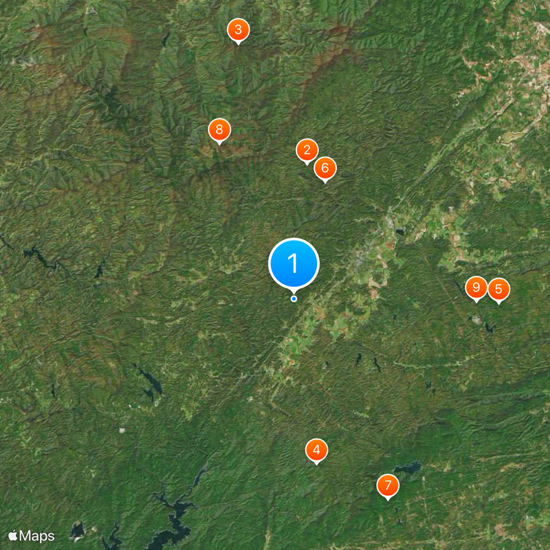 Transylvania County Map