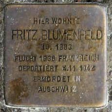 Stolperstein en memoria de Fritz Blumenfeld