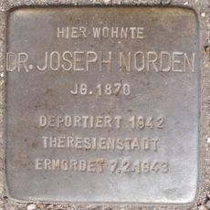 Stolperstein dedicated to Joseph Norden