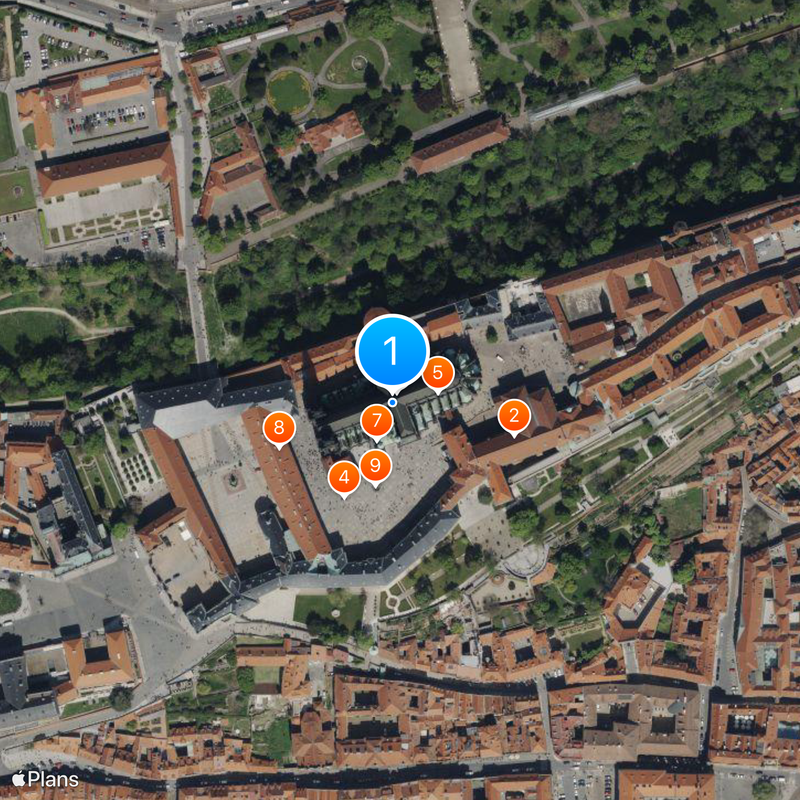 Katedra świętego Wita Mapa