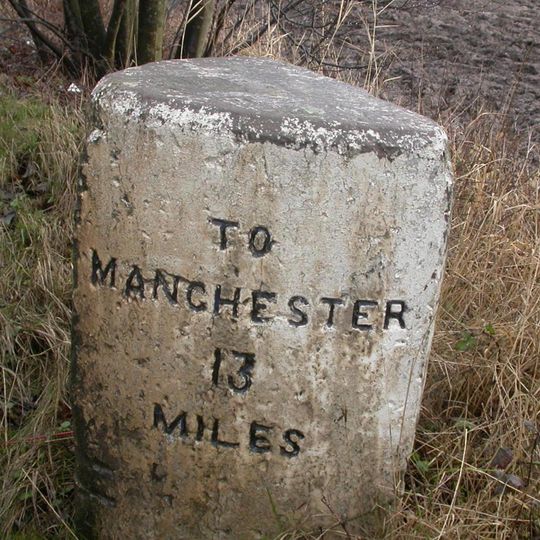 Milestone, Liverpool Road, almost opp. No. 252
