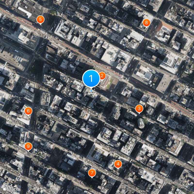 WNEW-FM Map