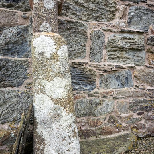 Cross In The Churchyard Against West Wall Of The North Transept Of Church Of St Cubert