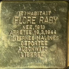 Stolperstein à la mémoire de Flore Raby