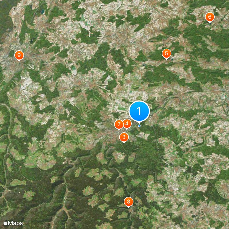 Arrondissement d'Enz Carte