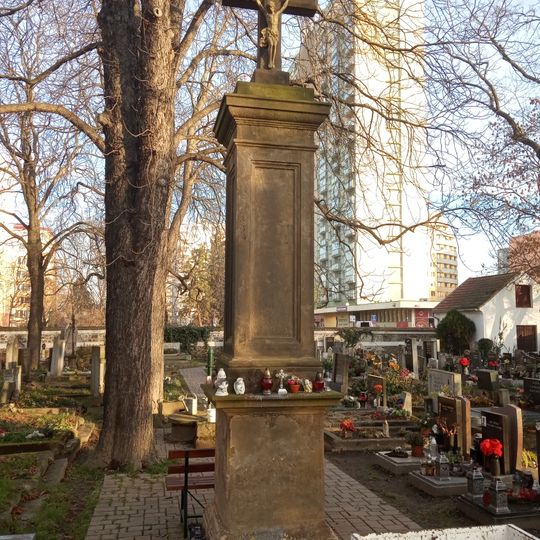 Cemetery cross in Záběhlice Cemetery