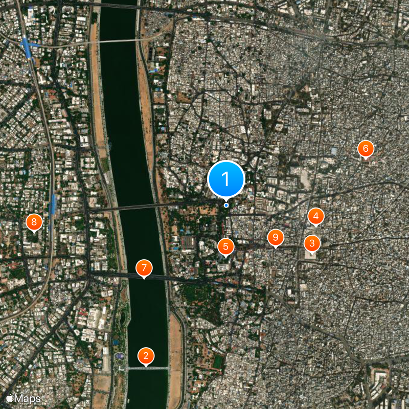 Mosquée Siddi Saiyyed Carte